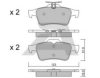 AISIN BPCI-2002 Brake Pad Set, disc brake